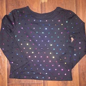NWOT - Black Polka Dot Shirt